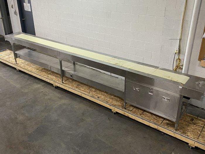 Used Hatch 16' Tray Make-Up Conveyor