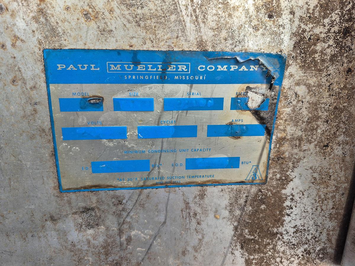 Used Paul Mueller Horizontal 2000 Gallon Tank