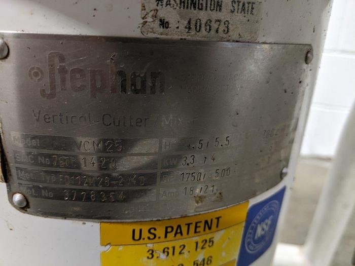Used Stephan VCM-25 Vertical Cutter Mixer
