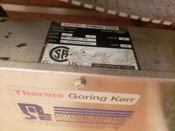 Used Thermo Goring Kerr DSP3/S-PSU Metal Detector