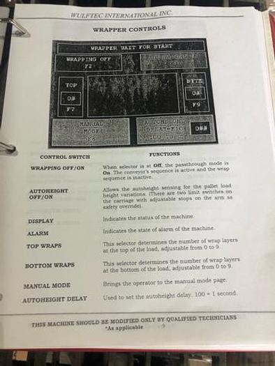Used Wulftec WCRT-200 Stretch Wrapper