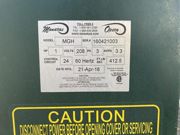 Used Indotech Rapid Roll-Up Rubber Door