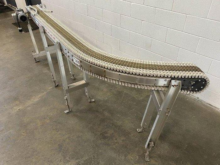 Used 10' Modular Belt Conveyor with Curve