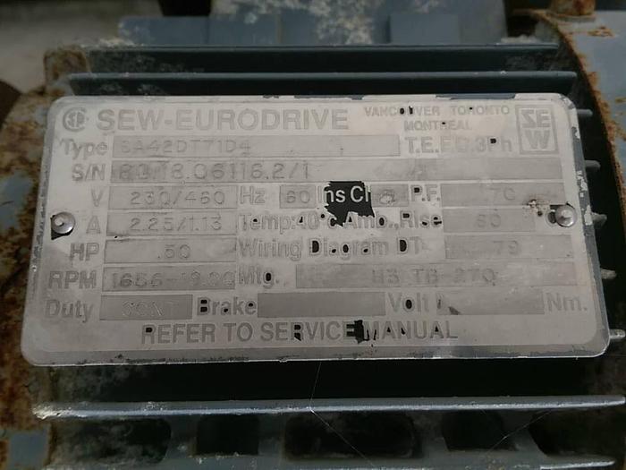 Used 7' Incline Conveyor 26" Wide