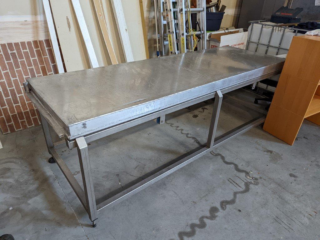 Used 9' Jacketed SS Table