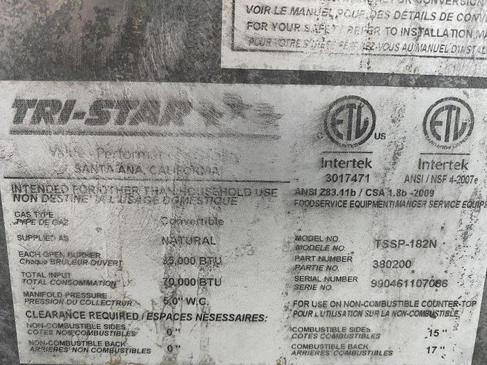 Used Tri-Star TSSP-182N Stock Pot Range