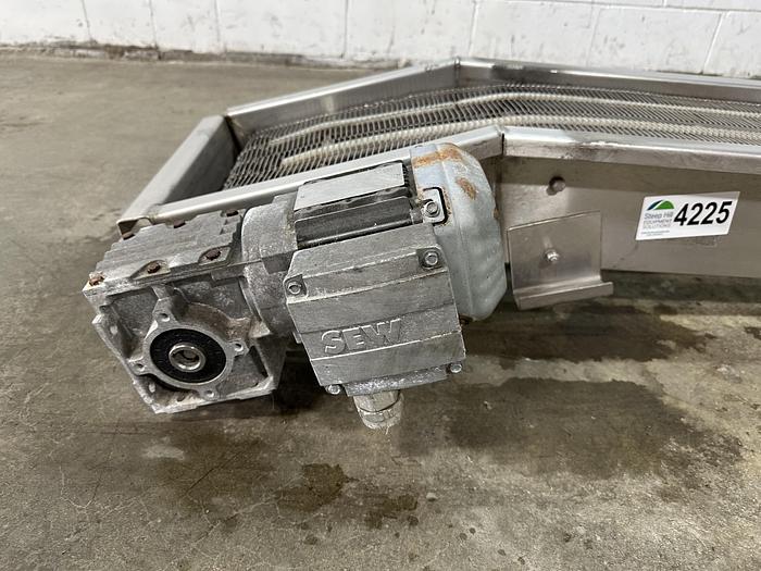 Used Incline 8' Wire Conveyor