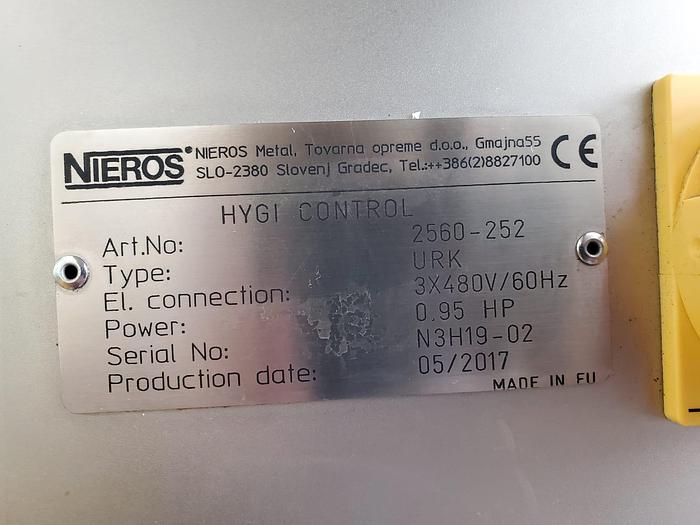 Used Nieros Hygi Control Turnstile Hand & Boot Washer