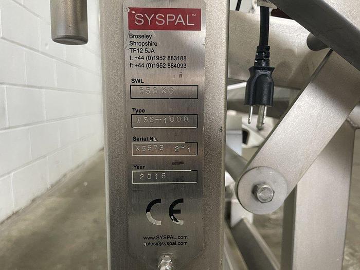 Used SYSPAL WS2-1000 Bin Weigh Scale