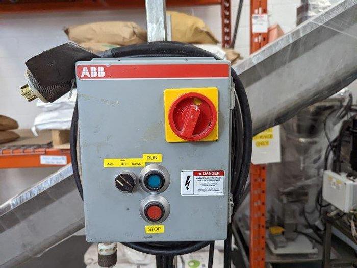 Used Hansaem Inclined Auger Conveyor