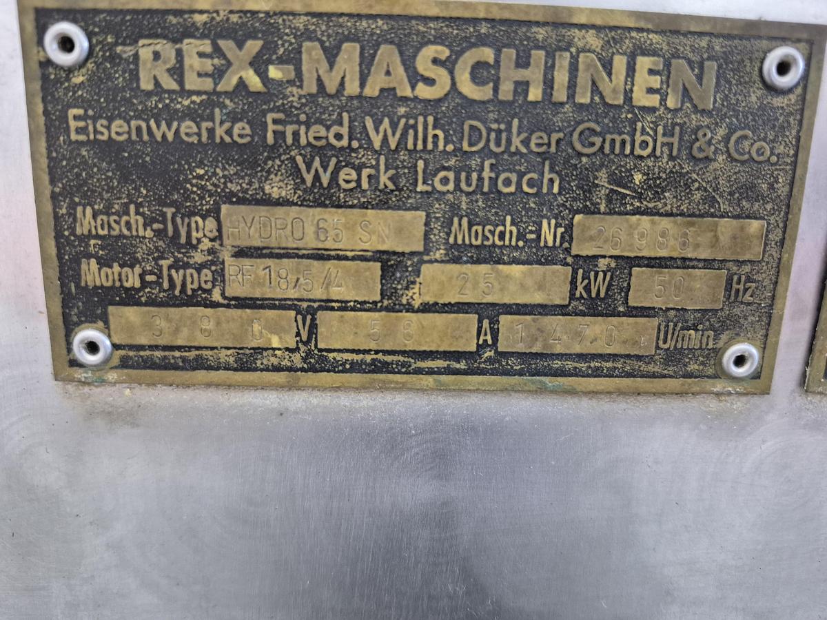 Used REX-Maschinen HYDRO 65 SN Commercial Bowl Cutter