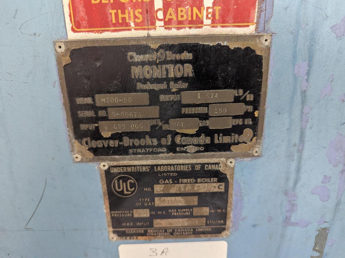 Used Cleaver-Brooks 50 HP Steam Boiler