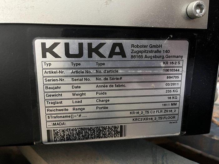Used KUKA KR 16-2 S Robot Arm