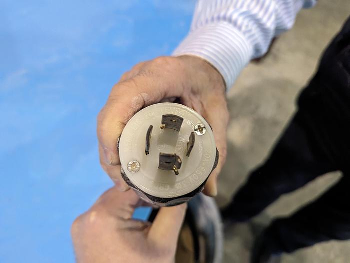 Used V Blender with Infeed & Outfeed Augers