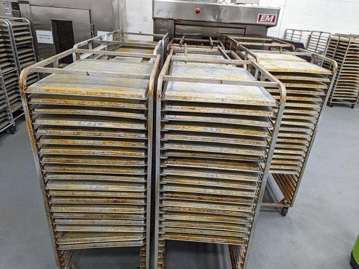 Used 10 Double Wide Bakery Racks