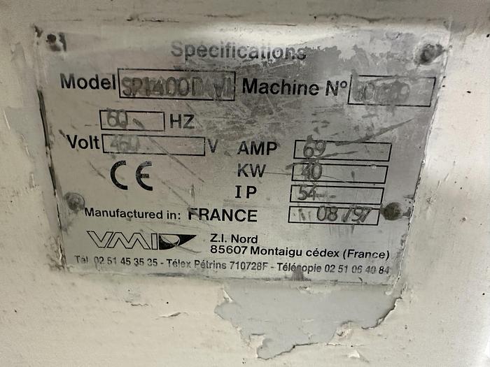 Used VMI SPI400 Double Spiral Mixer With SS Bowl