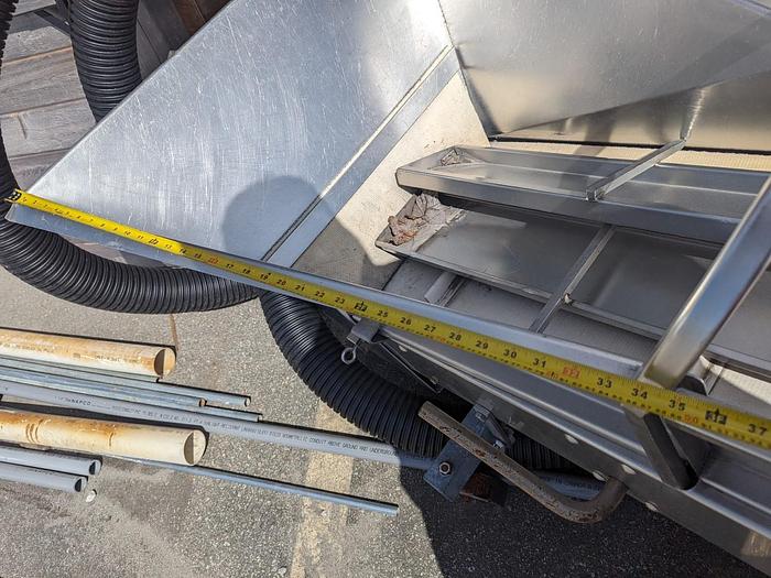 Used 14'L Cleated Incline Conveyor