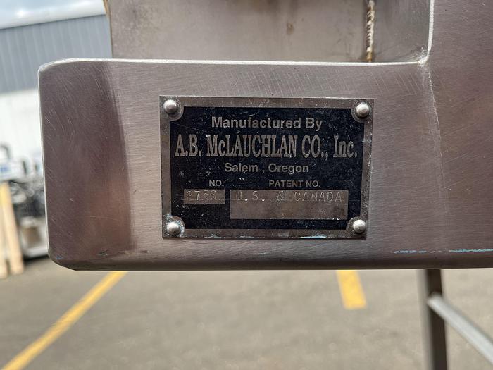 Used A.B. McLauchlan Cleated Incline Conveyor