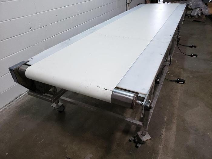 Used 13½'L x 30"W Belt Conveyor