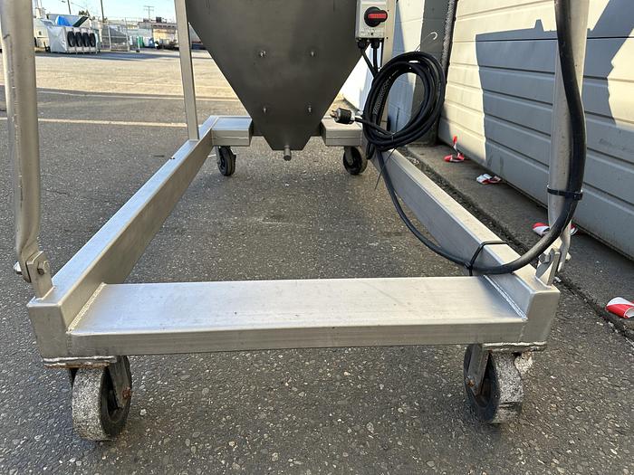 Used Incline Auger Conveyor with Hopper