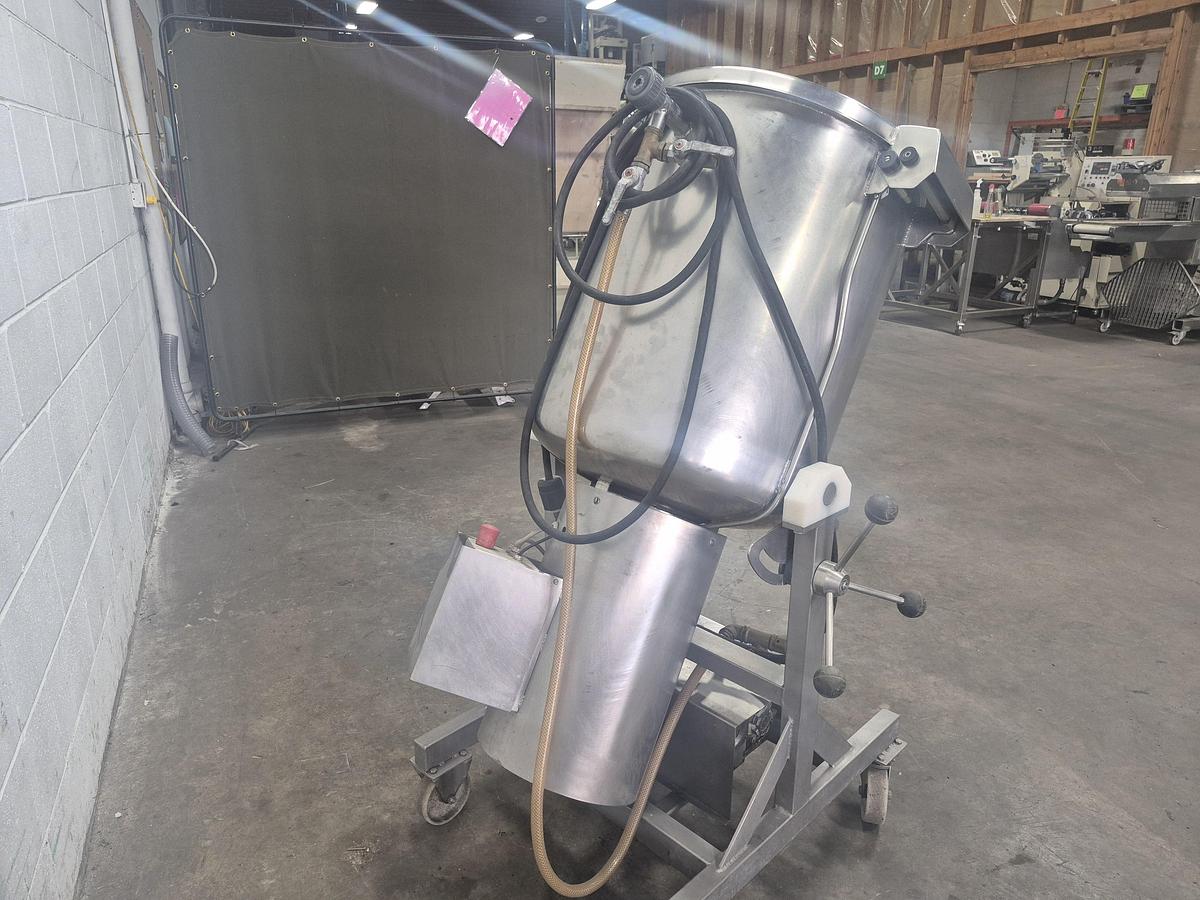 Used LÄCOVAC 150 Litre Stainless Steel Vacuum Tumbler Mixer