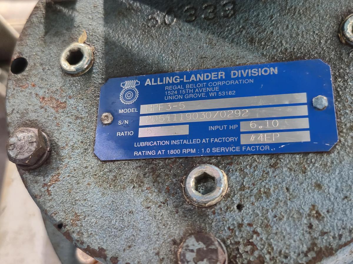 Used Flexicon Flexible Screw Conveyor Discharge Head & Drive