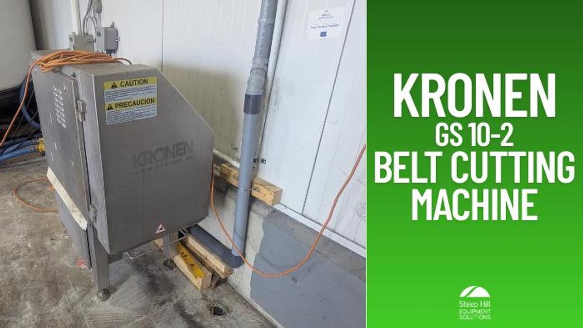 Used KRONEN GS 10-2 Belt Cutting Machine.