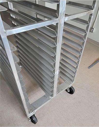 Used PVI Mobile Double-Wide Sheet Pan Rack