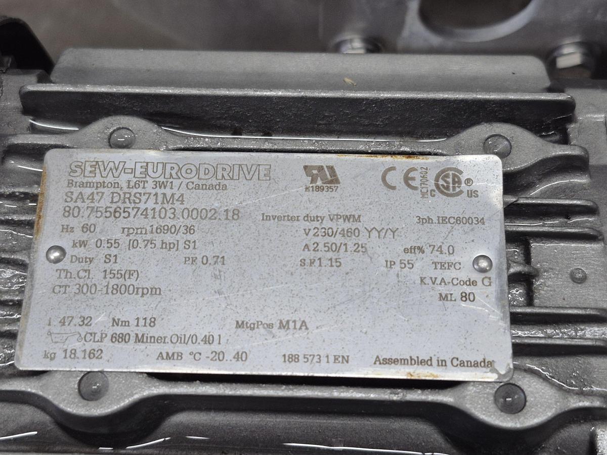 Used George A. Wright 17.5 Feet Conveyor 