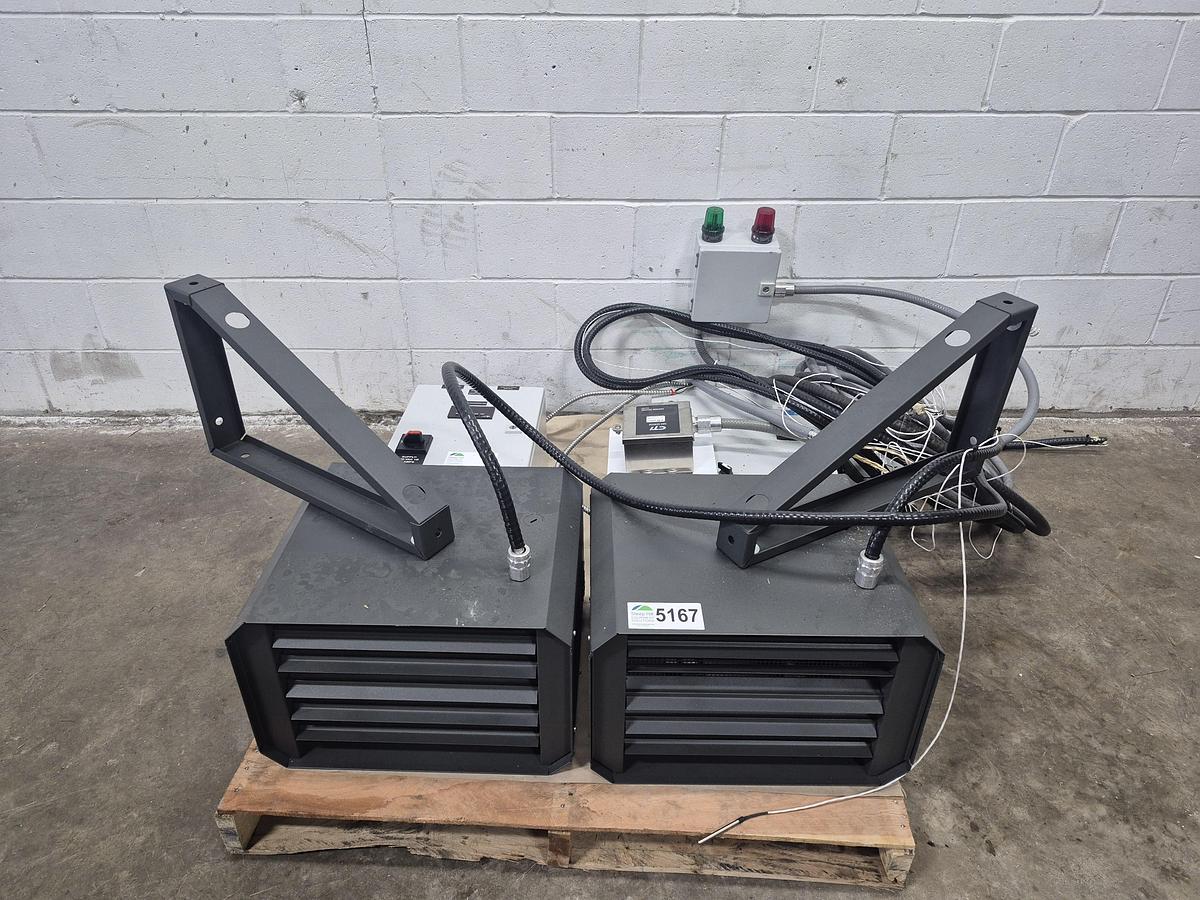 Used Dual Unit Heater System w/ Thermostat & C02 Detector