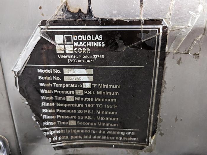 Used Douglas 1536-N Roll-In Rack Washer