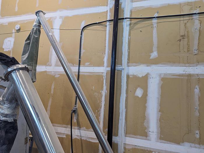 Used V Blender with Infeed & Outfeed Augers