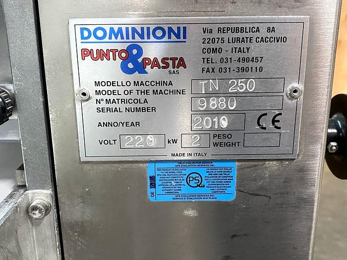 Used Dominioni P&P TN250 Pasta Cutter