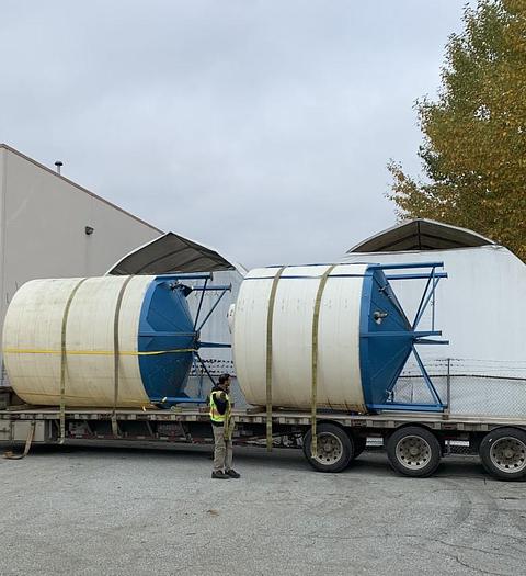 Used Wheatland Cone-Bottom Poly Bins