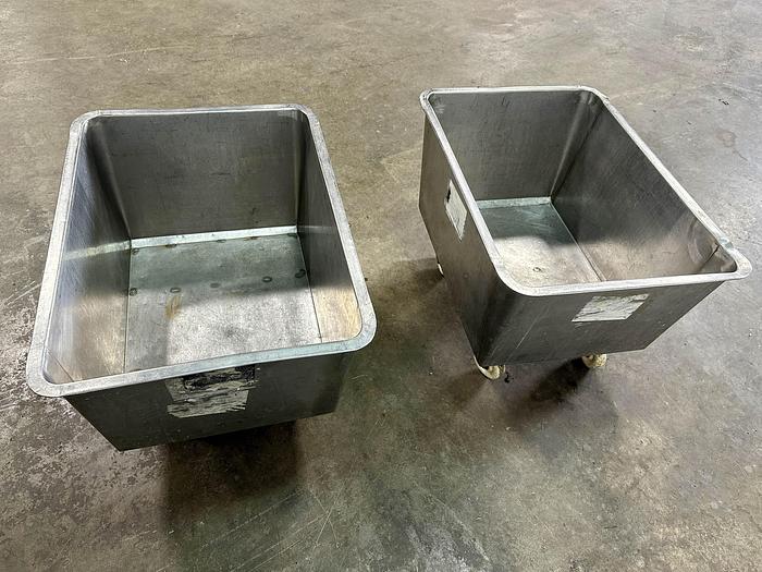 Used 40 Gal Rolling Bins