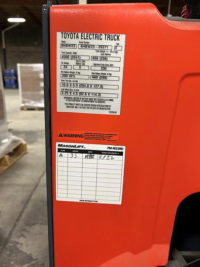 Used Toyota Walkie Pallet Jack