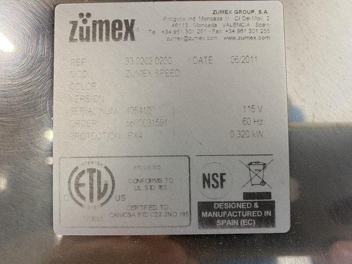 Used Zumex Speed Citrus Juicer
