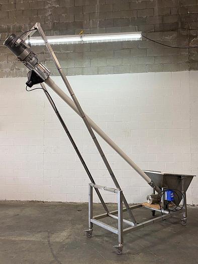 Used Mobile Inclined Auger Conveyor