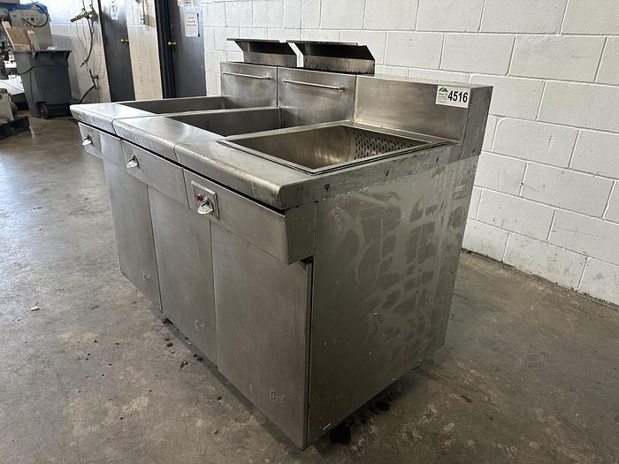 Used Quest Double Deep Fryer with Filtration