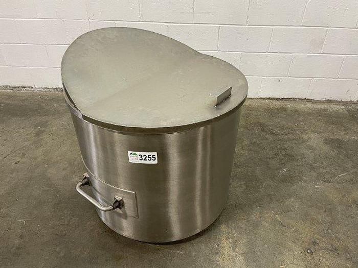 Used SS 60 Gallon Lidded Tank