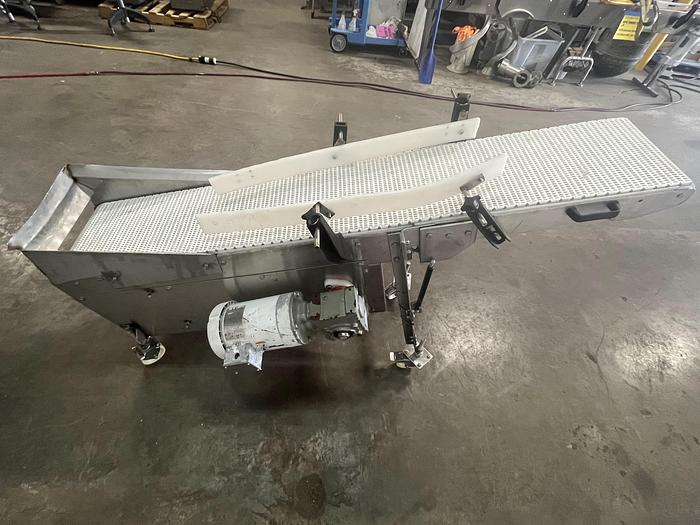 Used 6'L Inclined Modular Conveyor