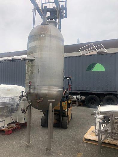 Used 400 Gal Jacketed SS Pressure Vessel