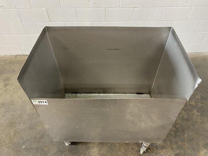Used Rolling SS Ingredient Bin
