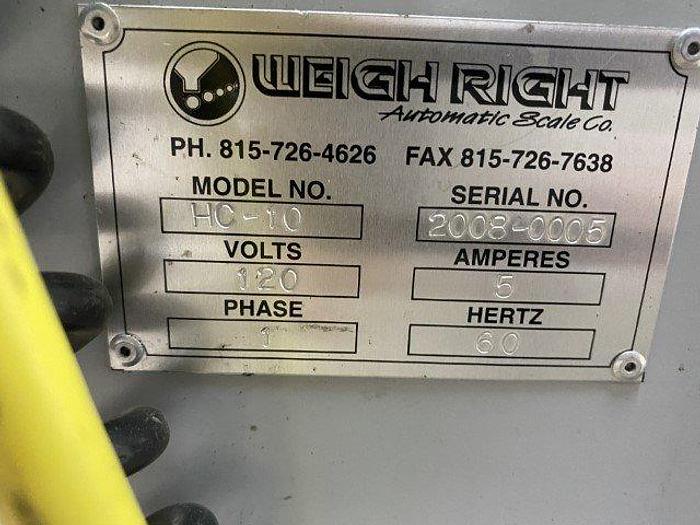 Used Weigh Right HC-10 Indexing Conveyor