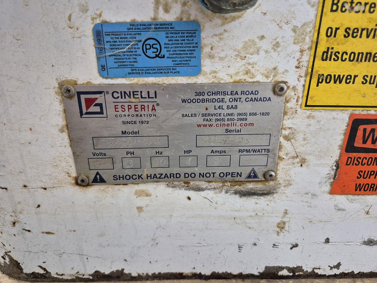 Used Cinelli CG/SDR-50 Semi-Automatic Bun Divider Rounder