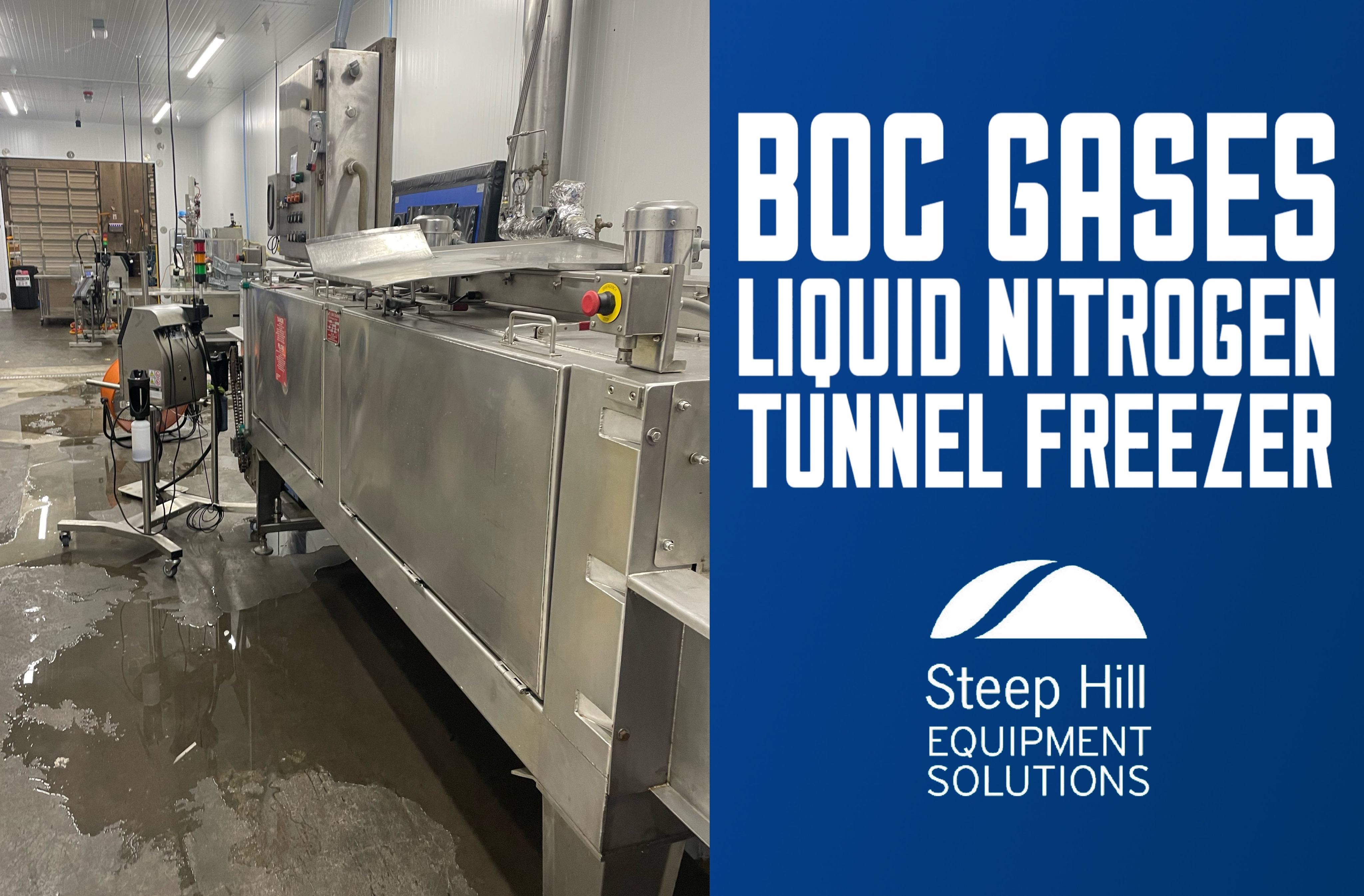 Used BOC Gases KFT-36-10M Liquid Nitrogen Tunnel Freezer