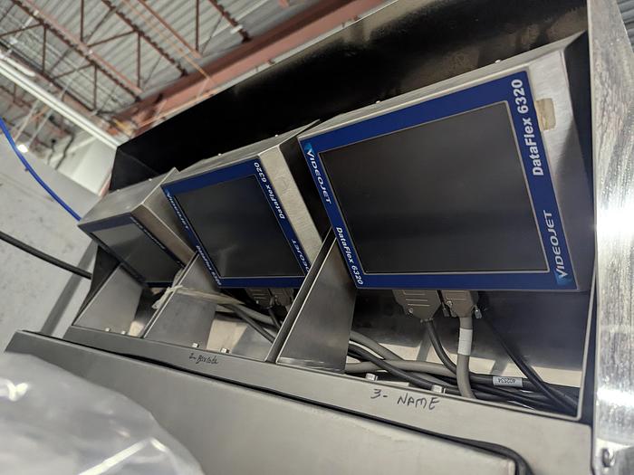 Used Turpack VFFS with Infeed Elevator and Volumetric Filler