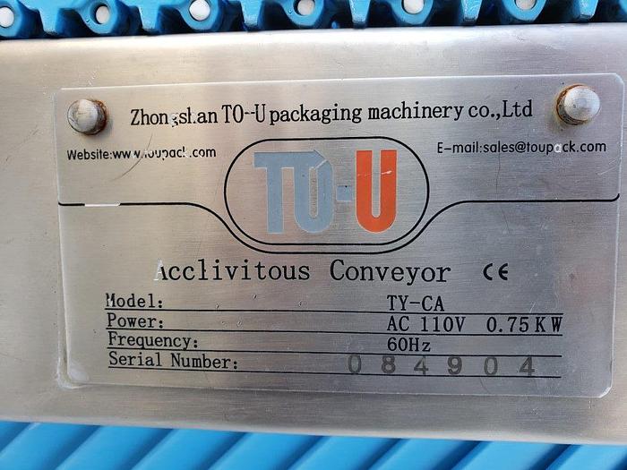 Used 8' Incline Conveyor