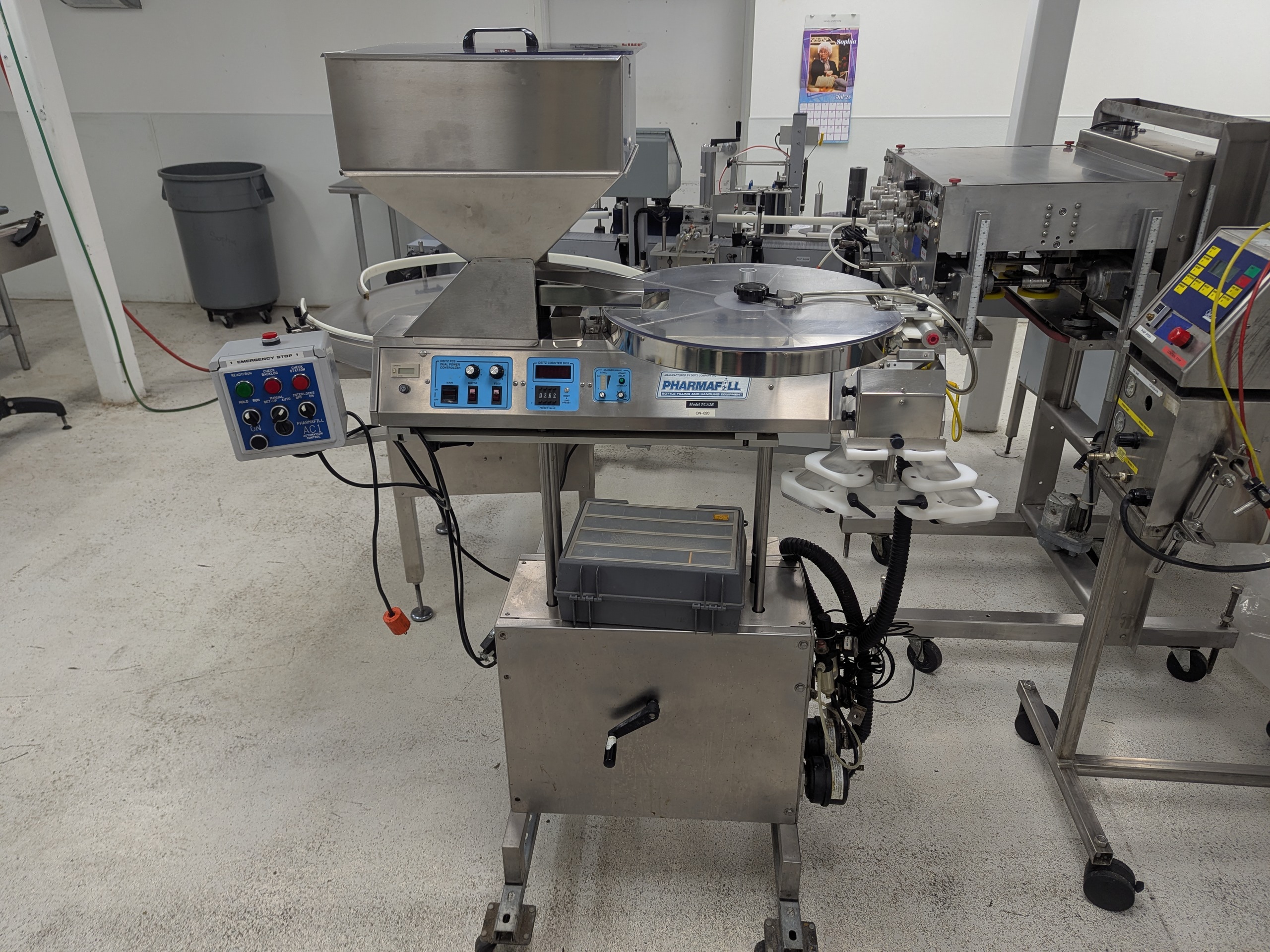 Used Pharmafill Capsule Counter and Bottle Filler