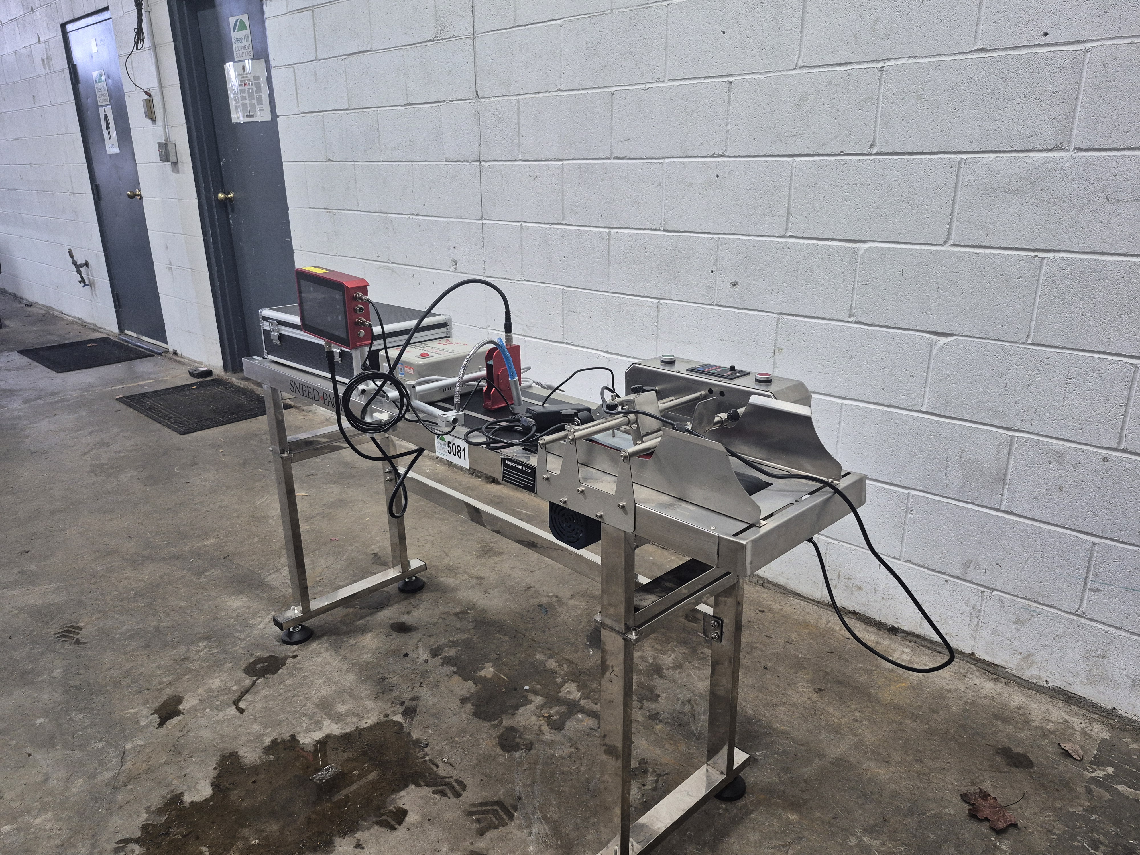 Used Sneed-Pack 5ft Conveyor